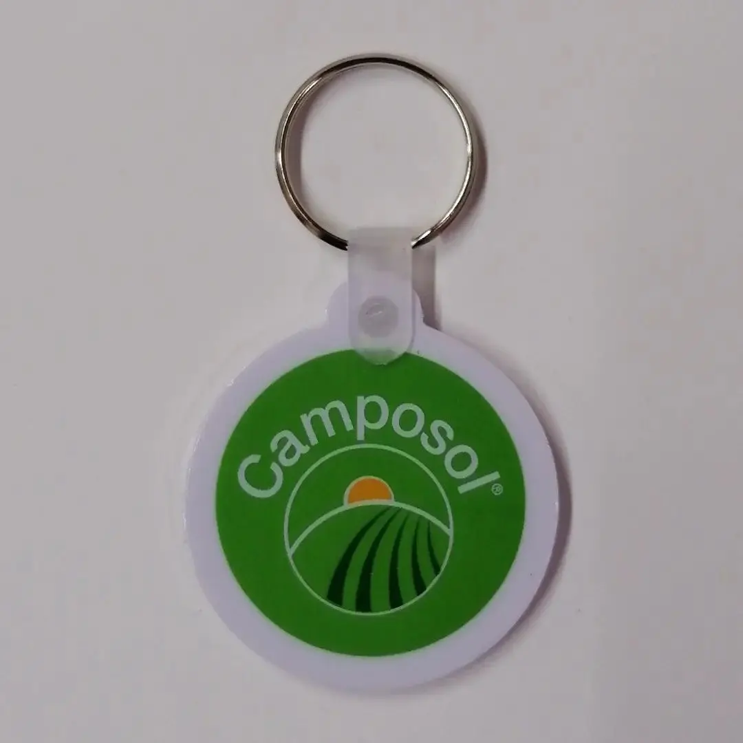 Llavero plano en P.V.C., flexible