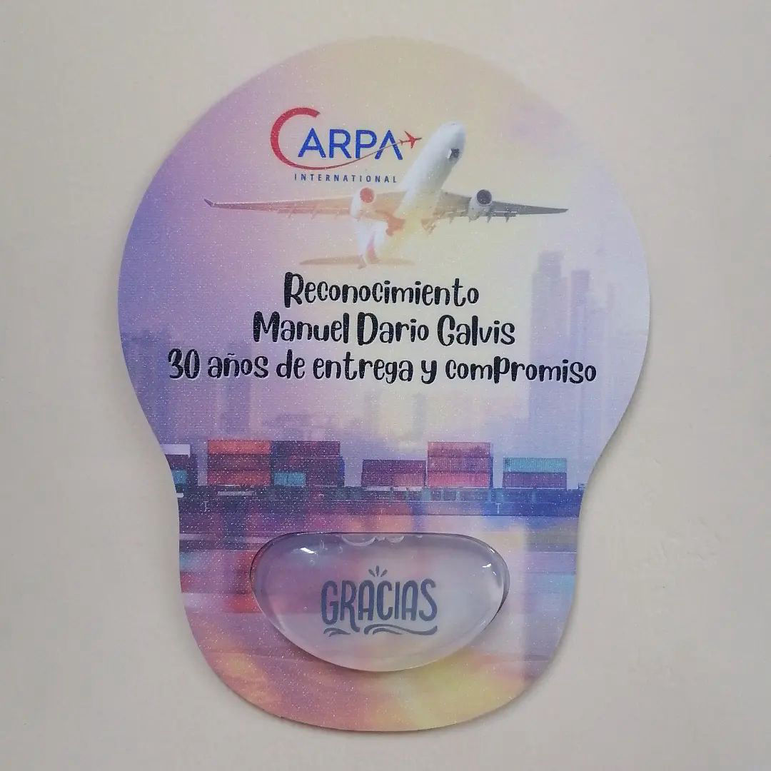 Pad mouse ergonómico en forma de bombillo